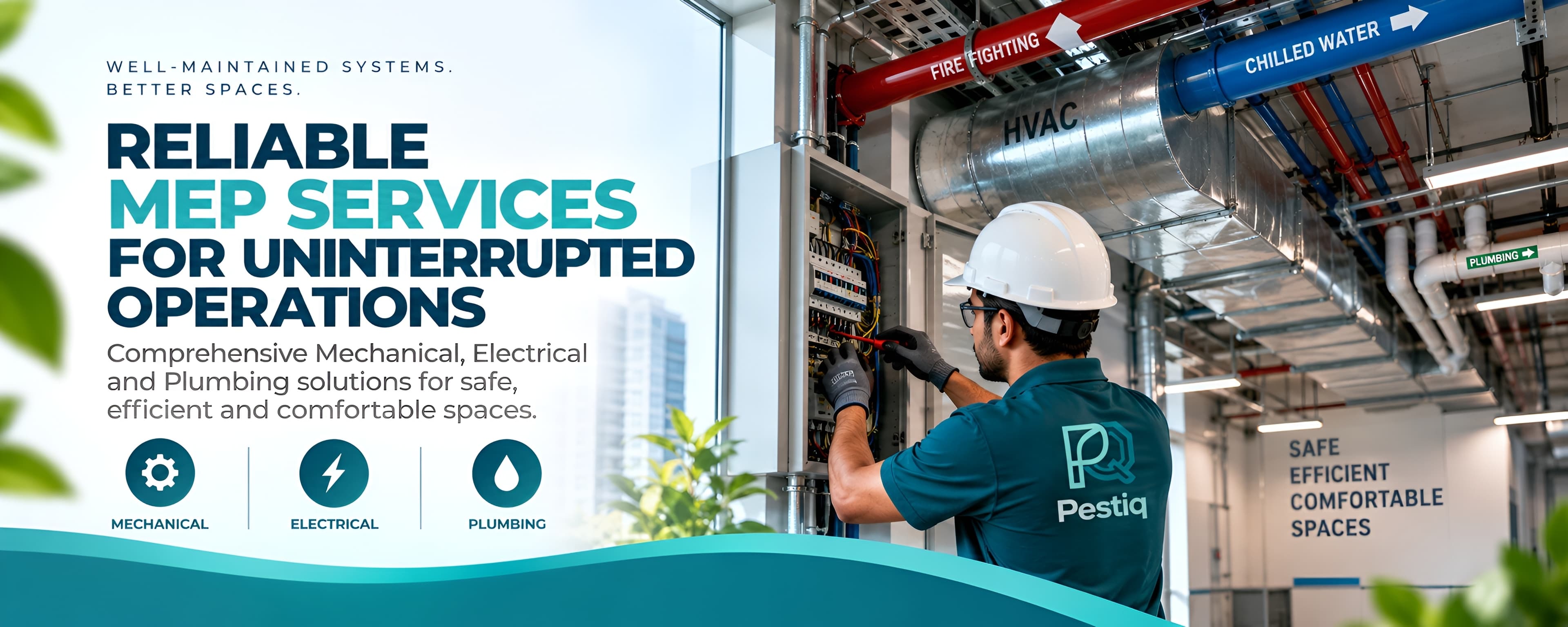 Reliable MEP services for uninterrupted operations — mechanical, electrical and plumbing